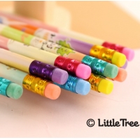 （特惠品）小树苗MA1104，袋装学生铅笔（4/144/2880）4支装小皮头铅笔 HB铅笔