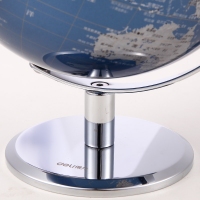 得力2160,Ф13cm金属底座世界地球仪（1/24） 商务礼品居家摆设