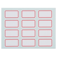 得力7184，18×32mm标签贴（1/100/600）自粘性标签纸 口取纸 扣取纸 不干胶标签贴可书写标签纸-12张/包