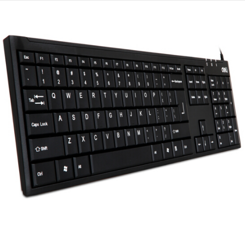 得力（deli）3712 有线usb键盘电脑键盘有线键盘计算机键盘 办公用品 黑色
