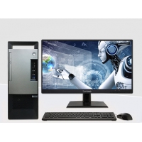 联想（Lenovo）扬天T4900v 商用台式电脑整机 （I3-8100 4G 500G DVD 集成 WIN10）19.5英寸