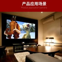 红叶（HONG YE） 150英寸16:10电动玻珠幕白塑幕白玻纤幕高清投影幕遥控电动幕 玻珠幕