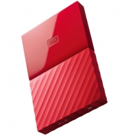 西部数据(WD)2TB USB3.0移动硬盘My Passport 2.5英寸 中国红(密码保护 自动备份)WDBS4B0020BRD
