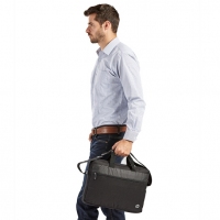 惠普（hp）电脑包手提15.6英寸男女战66/Pro 二代笔记本斜挎单肩包商务手提公文包 3XD23PA黑色