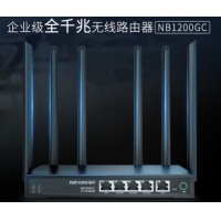 磊科企业无线千兆大功率路由器NB1200GC千兆端口商用大户型办公室用高速5G双频1200M高速穿墙多WAN口电信移动联通